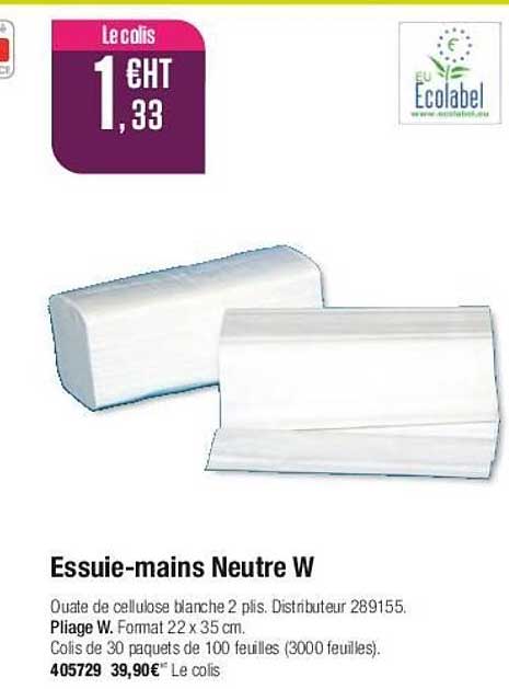 essuie-mains neutre w