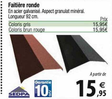 Faitière Ronde Sedpa