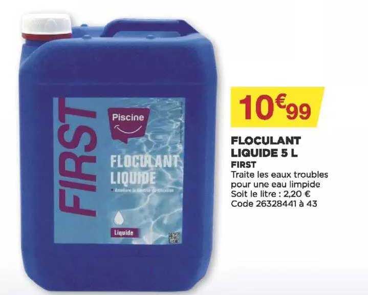floculant liquide 5 l first