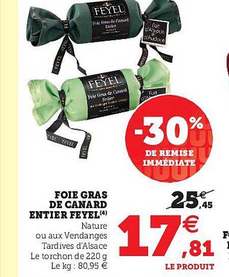 Foie Gras De Canard Entier Feyel