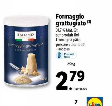Formaggio Grattugiato Italiamo