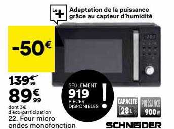 four micro ondes monofonction schneider