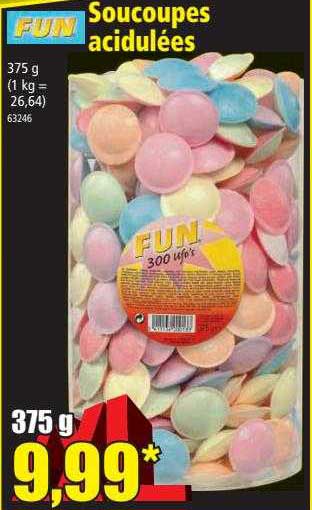 fun soucoupes acidulées