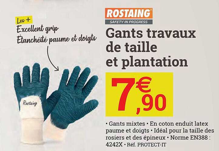 gants travaux de taille et plantation rostaing