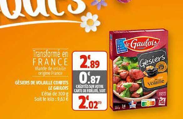 Gésiers De Volaille Confits Le Gaulois