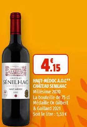 haut-médoc a.o.p. château senilhac