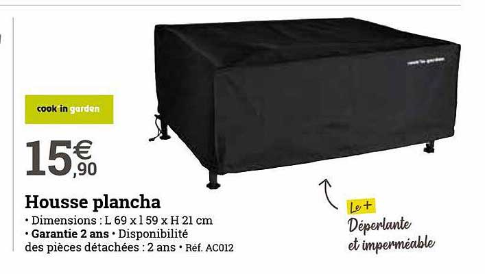 Housse Plancha Cook In Garden