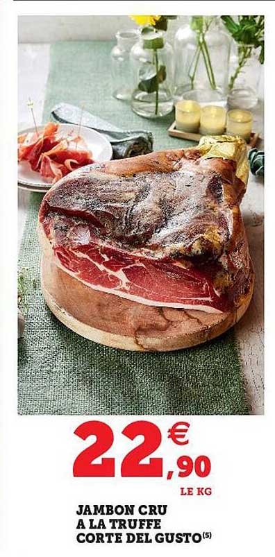 jambon cru à la truffe corte del gusto