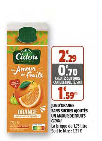 Jus D'orange Sans Sucres Ajoutés Un Amour De Fruits Cidou