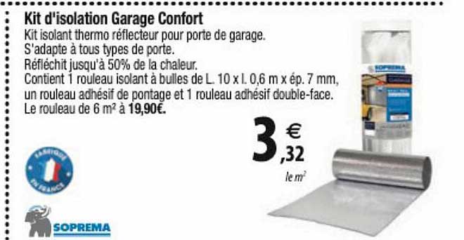 kit d'isolation garage confort soprema