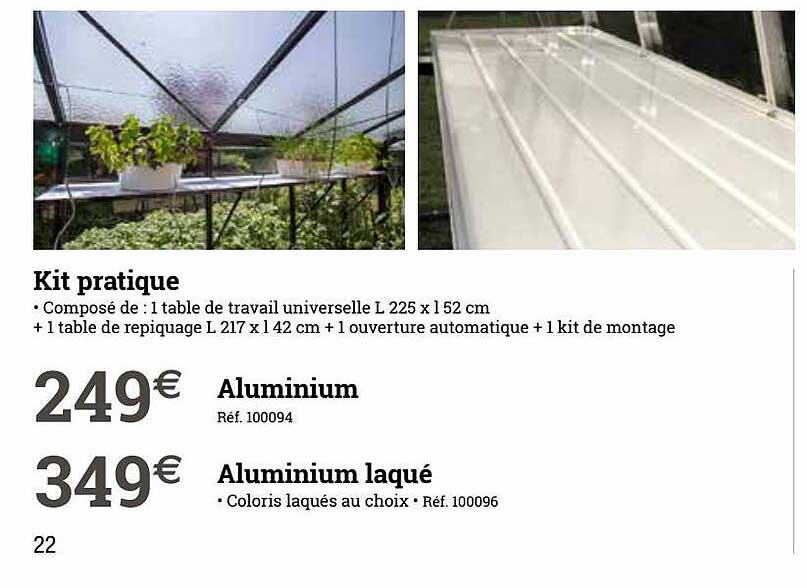 kti pratique aluminium aluminium laqué