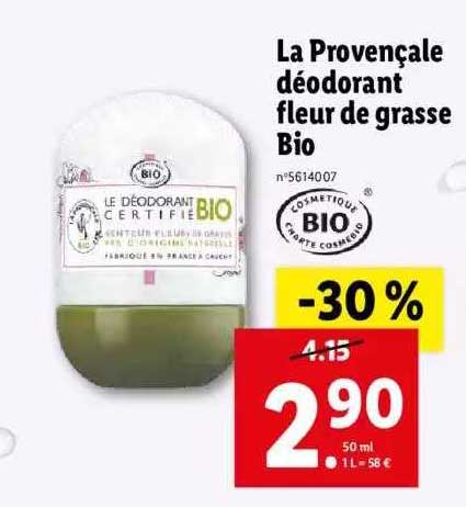 la provençale déodorant fleur de grasse bio