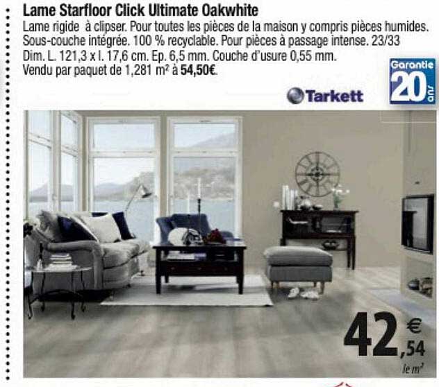 lame starfloor click ultimate oakwhite tarkett