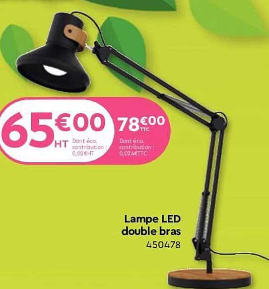 Lampe Led Double Bras