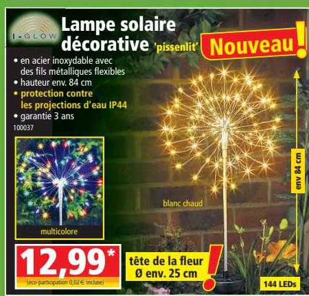 lampe solaire décorative 'pissenlit' décorative 'pissenlit' i-glow
