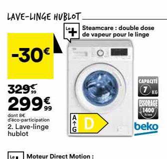 Lave-linge Hublot Beko