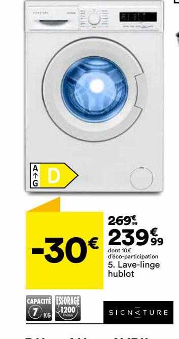 lave-linge hublot signature