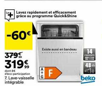 lave-vaisselle intégrable beko