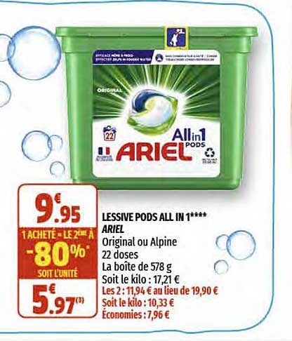 lessive pods all in 1 ariel