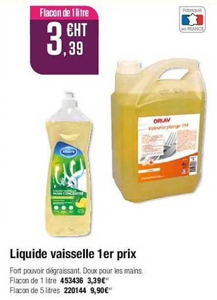 liquide vaisselle 1er prix