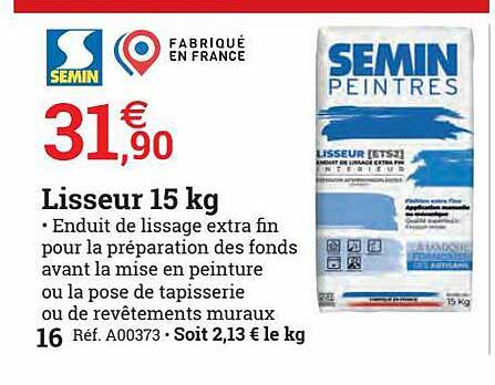lisseur 15 kg semin