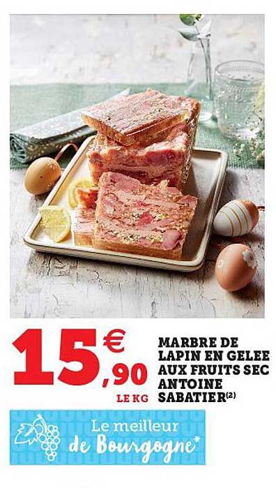 marbre de lapin en  gelée aux fruits sec antoine sabatier