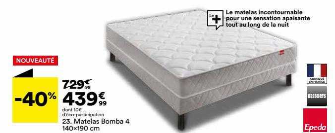 matelas bomba 4 140 x 190 cm epeda