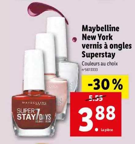 maybelline new york vernis à ongles superstay