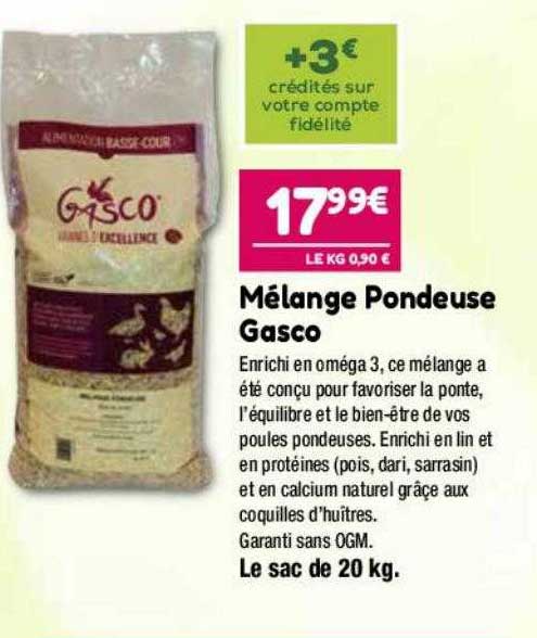 mélange pondeuse gasco