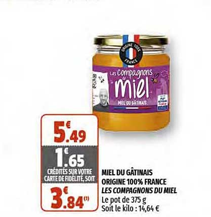 miel du gâtinais origine 100% france les compagnons du miel