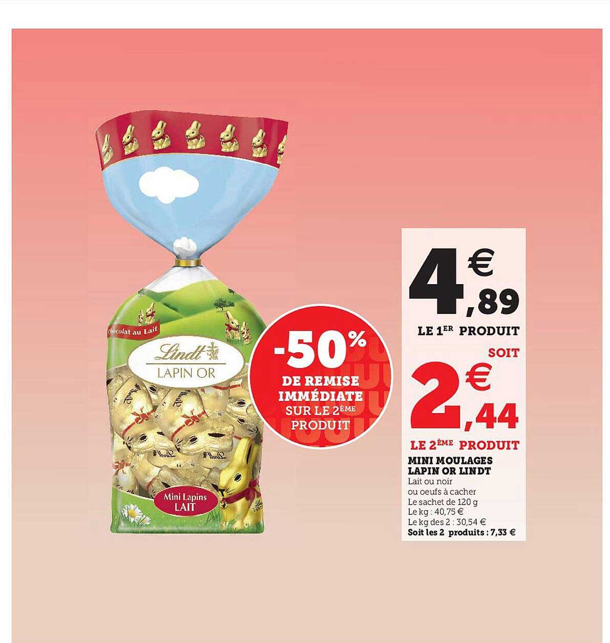 mini moulages lapin or lindt