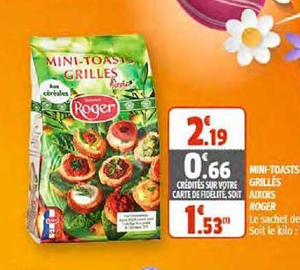mini-toasts grillés aixois roger