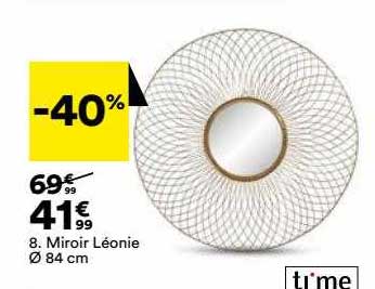 miroir léonie ø 84 cm time