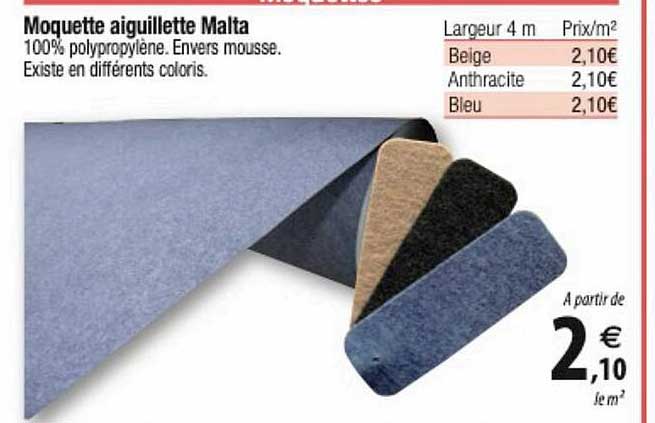 moquette aiguillette malta