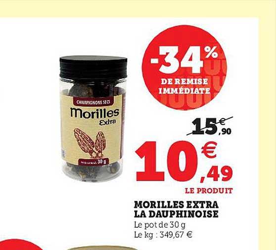 morilles extra la dauphinoise