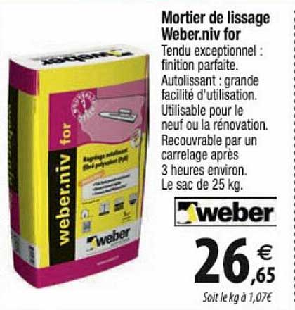 mortier de lissage weber.niv for