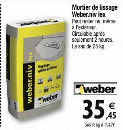 mortier de lissage weber.niv lex