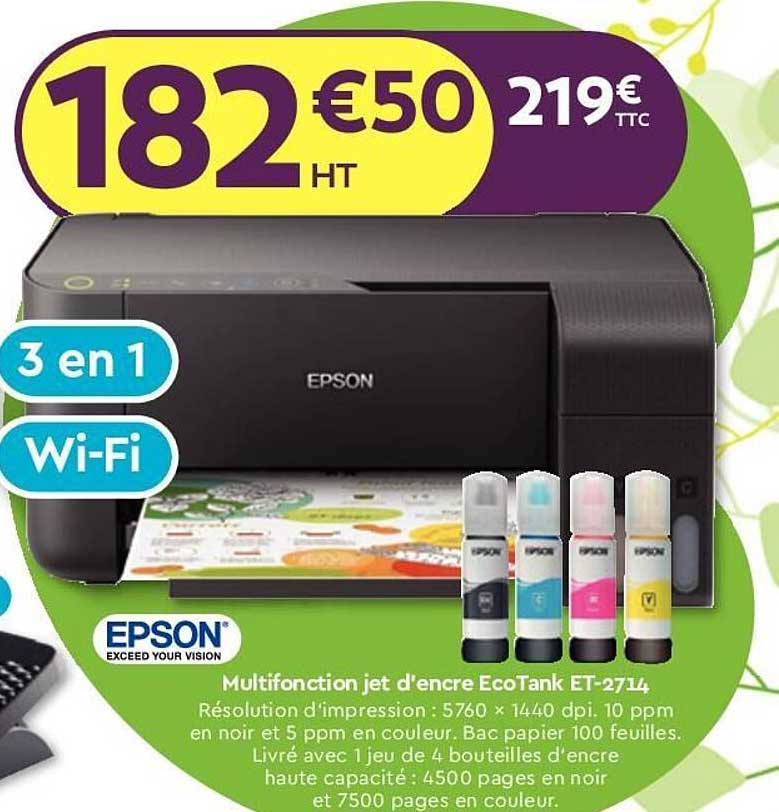 multifonction jet d'encre ecoTank et-2714 epson