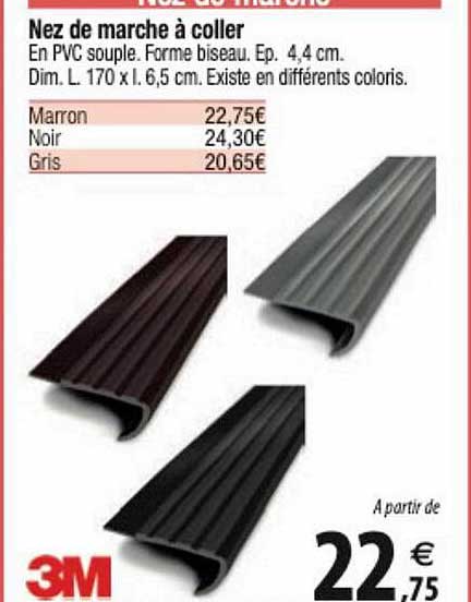 nez de marche à coller 3m