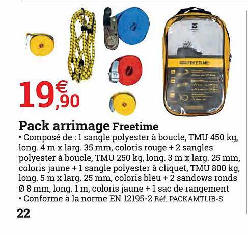 pack arrimage freetime