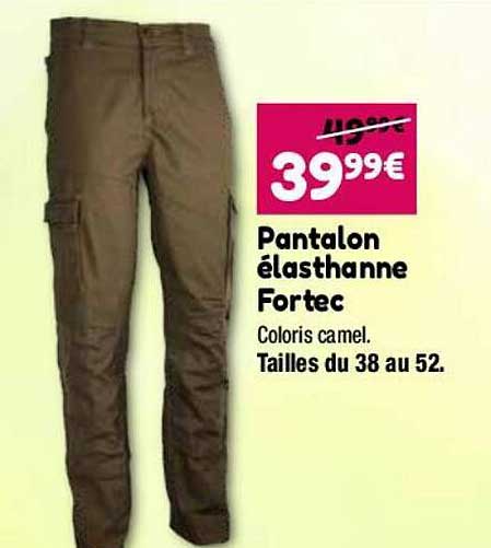 pantalon élasthanne fortec