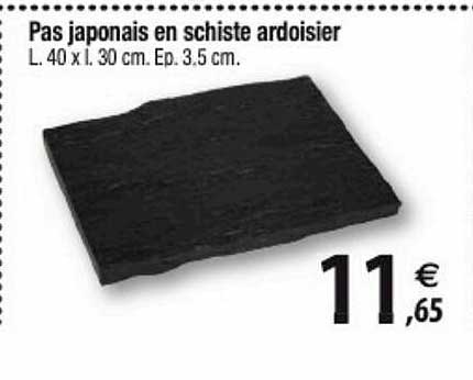 pas japonais en schiste ardoisier