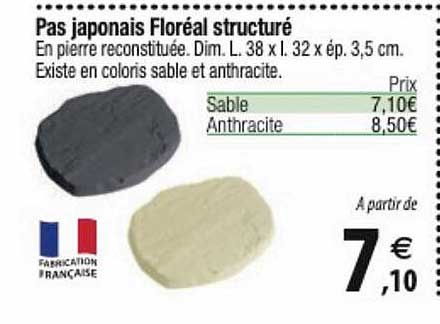 pas japonais floréal structuré