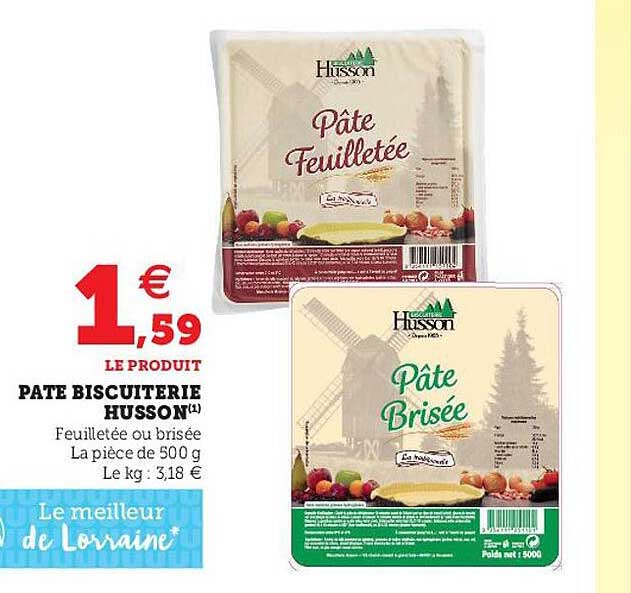 Pâte Biscuiterie Husson