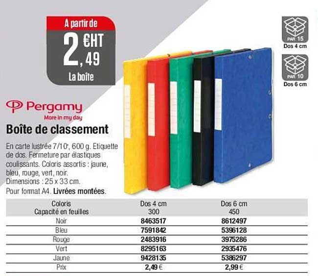 Pergamy Boîte De Classement