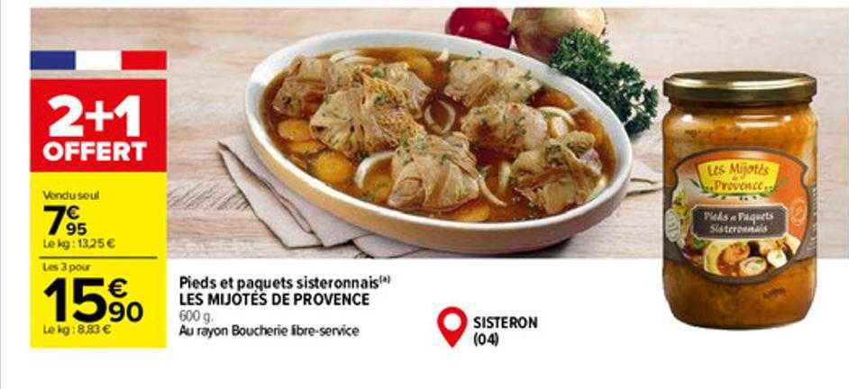 pieds et paquets sisteronnais les mijotés de provence