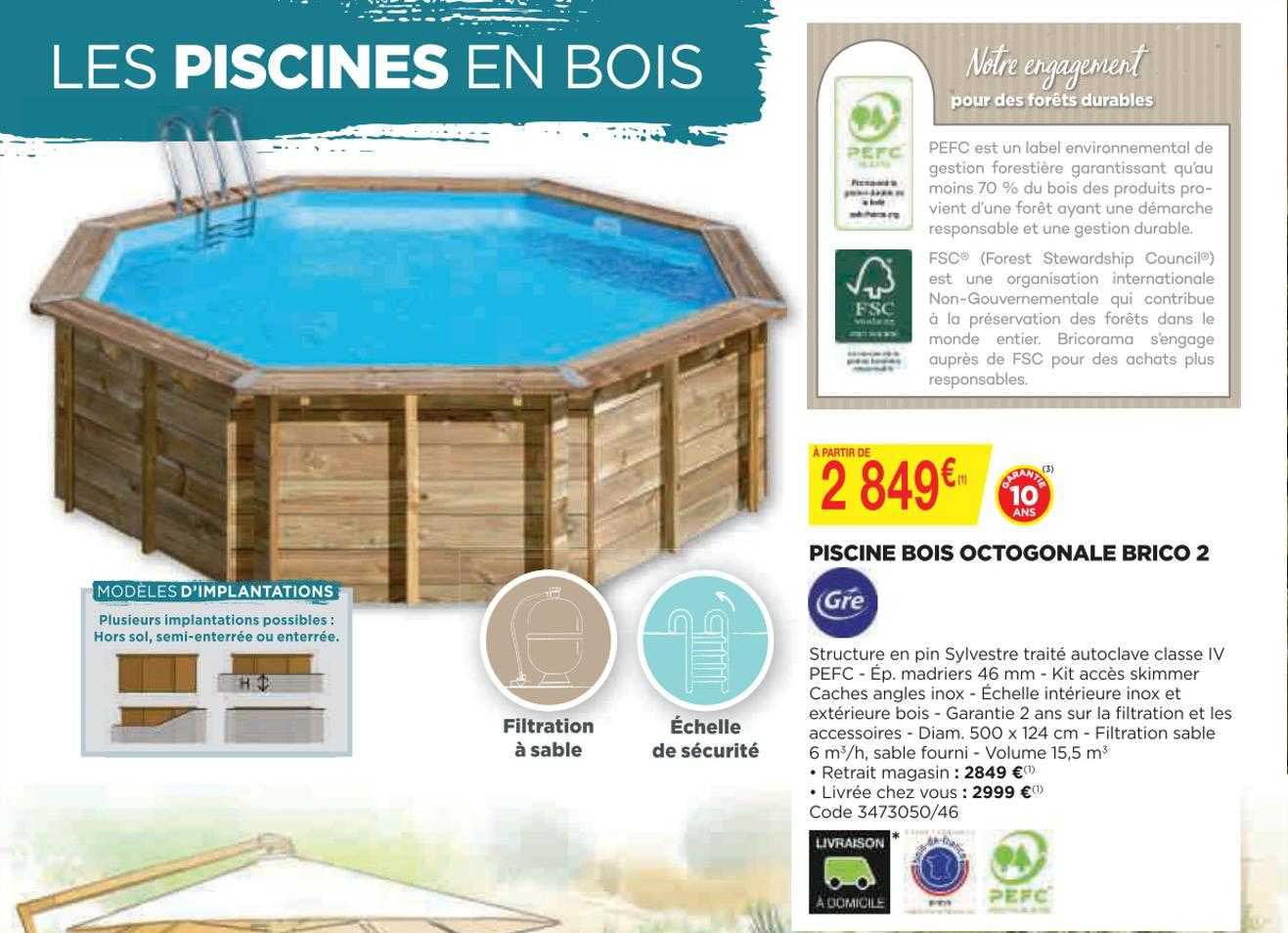 piscine bois octogonale brico 2