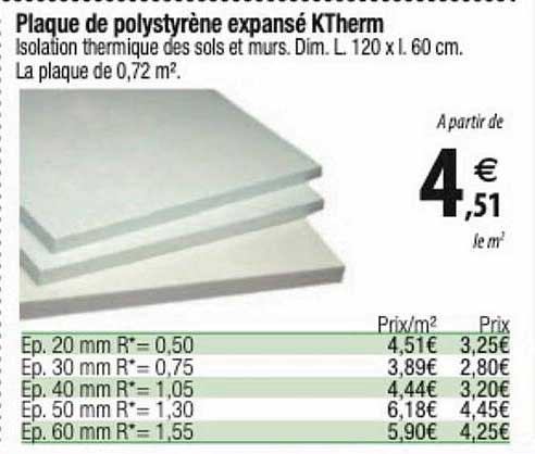 plaque de polystyrène expansée ktherm