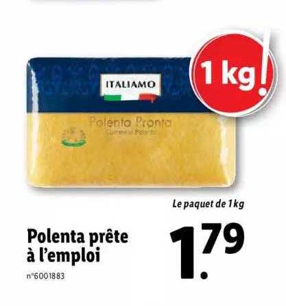 polenta prête à l'emploi