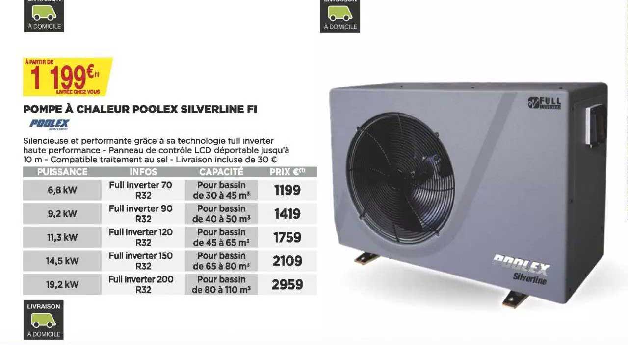 pompe à chaleur poolex silverline fi